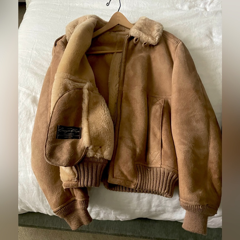 Sawyer of Napa Suede Bomber Jacket